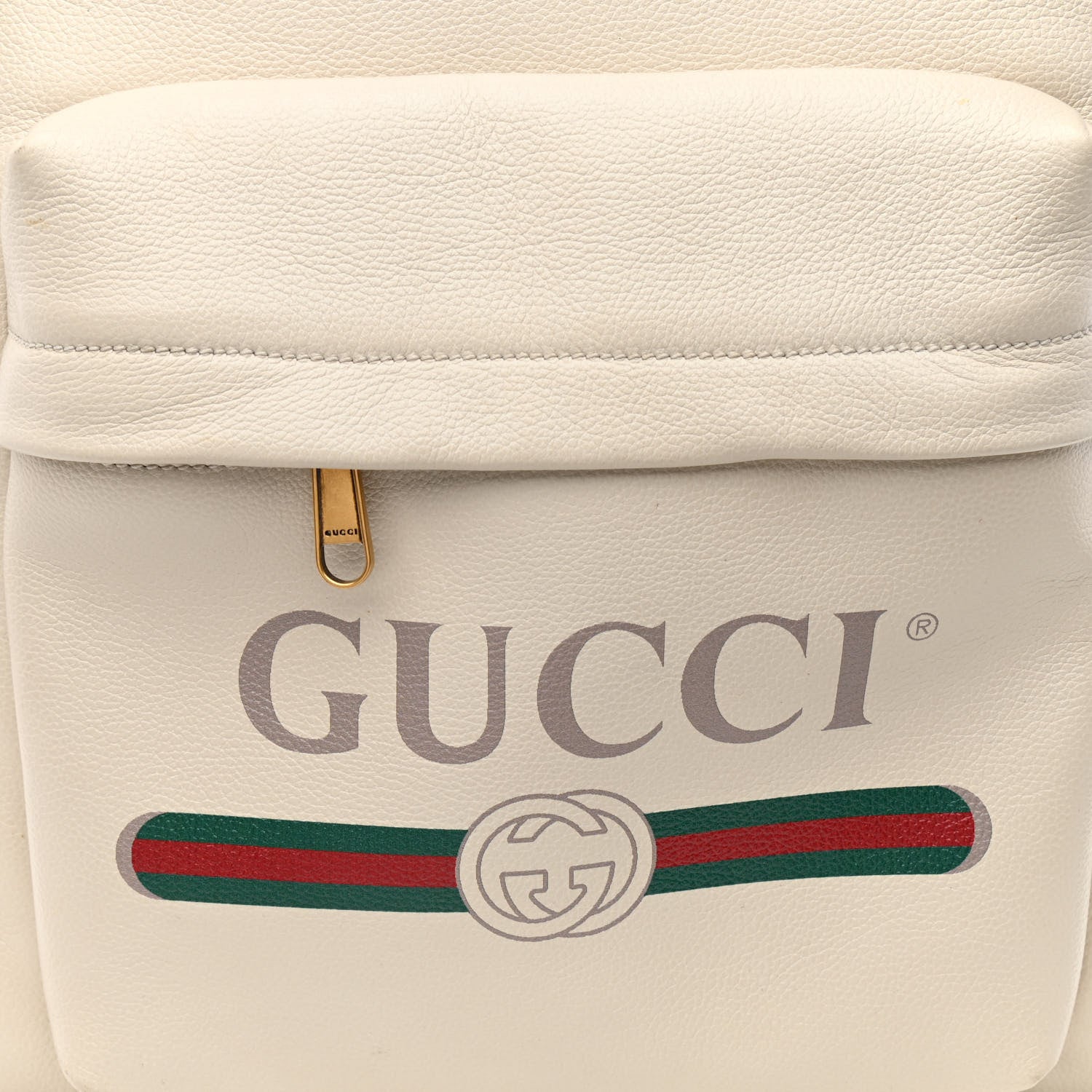 Gucci Calfskin Logo Day Backpack Mystic White 9 of 16