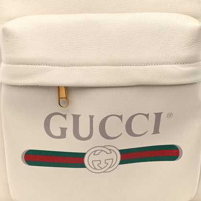 Gucci Calfskin Logo Day Backpack Mystic White 9 of 16