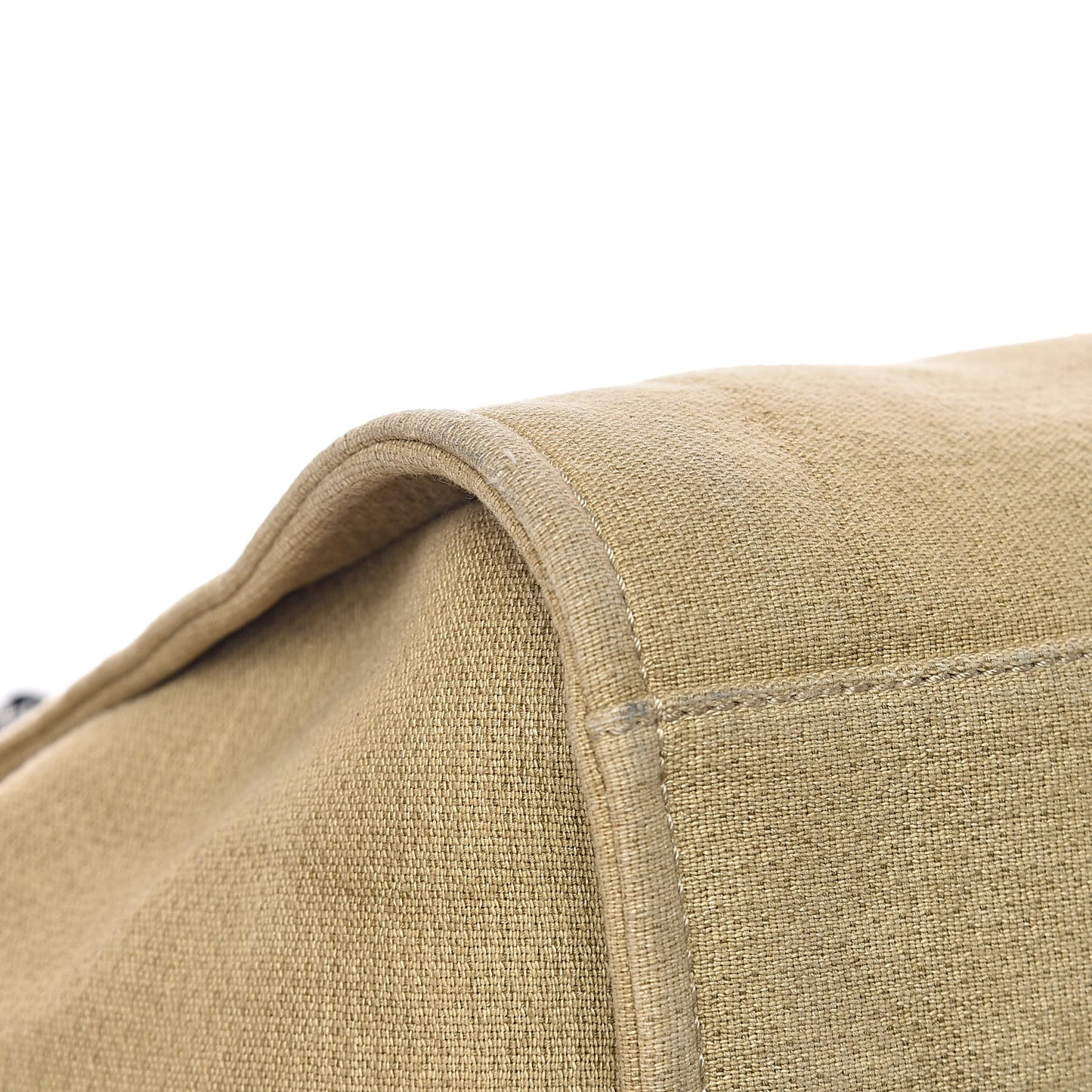 Canvas Large Deauville Tote Beige Black