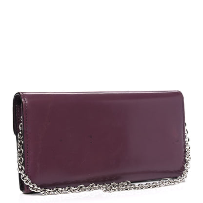 Gucci Regent Calfskin Lady Lock Wallet On Chain Red Orchid 2 of 7
