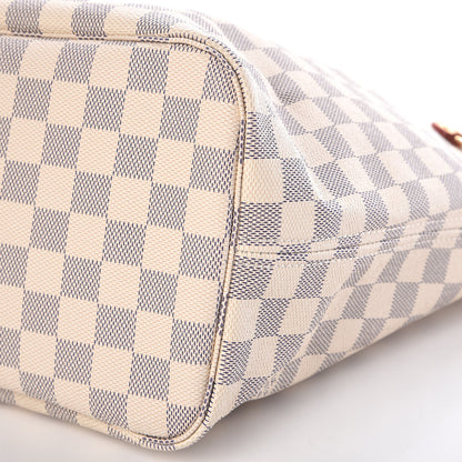 Louis Vuitton Damier Azur Neo Neverfull MM Rose Ballerine 10 of 11