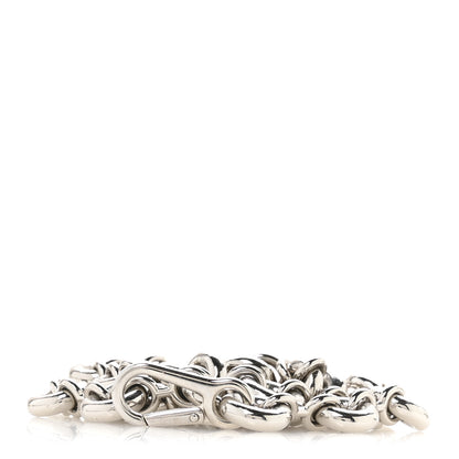 Loewe Aluminum Stainless Steel Chunky Donut Chain Shoulder Strap Silver 1 of 3