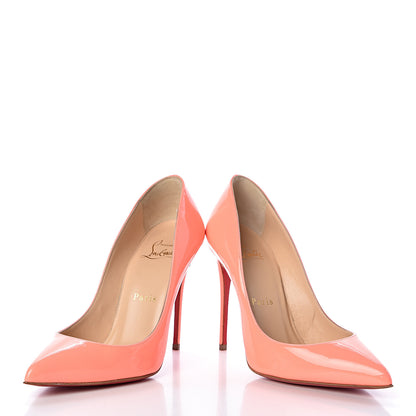Christian Louboutin Patent Pigalle Follies 100 Pumps 35.5 Flamingo 6 of 11