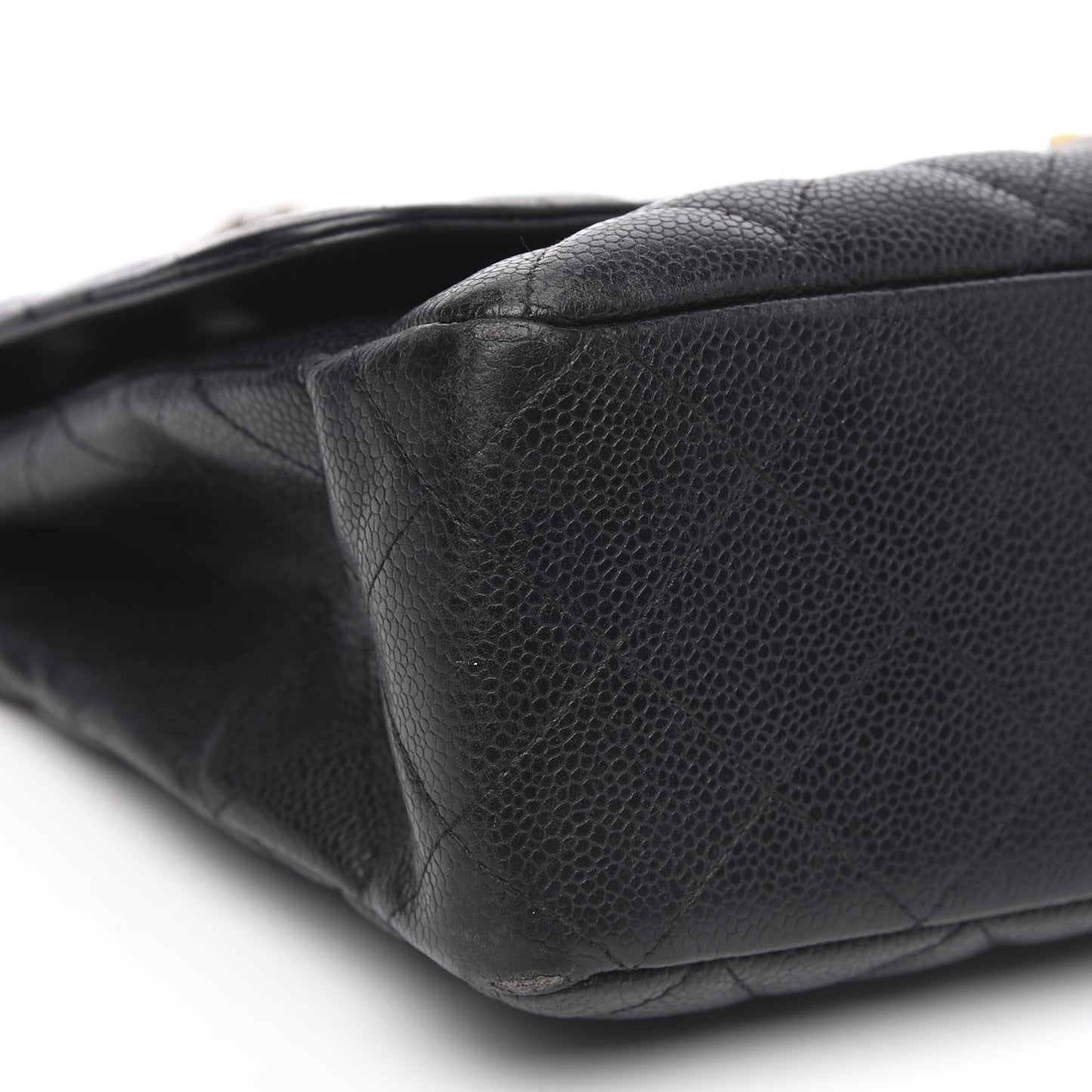Caviar Quilted Jumbo Single Flap Black