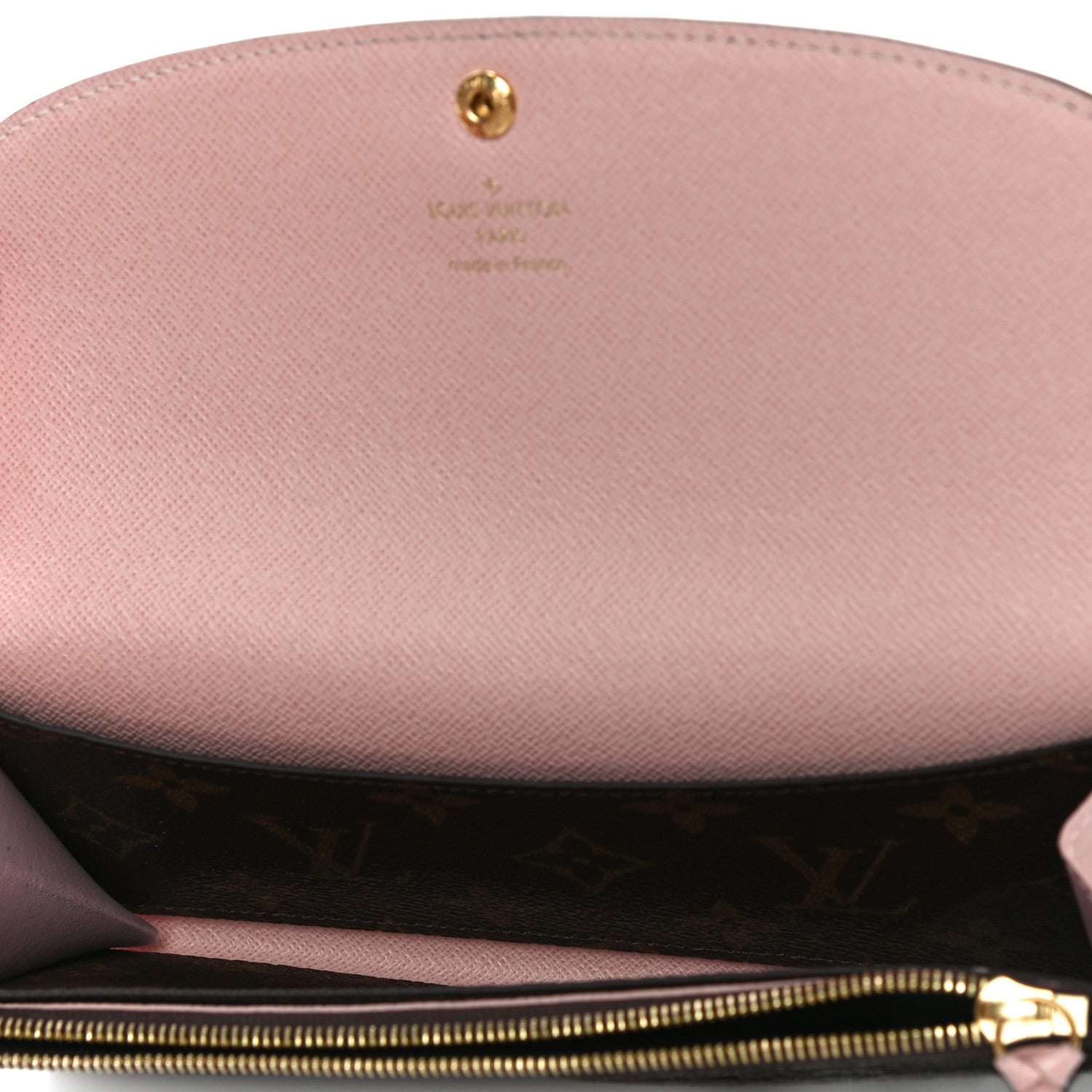 Louis Vuitton Monogram Emilie Wallet Rose Ballerine 5 of 10