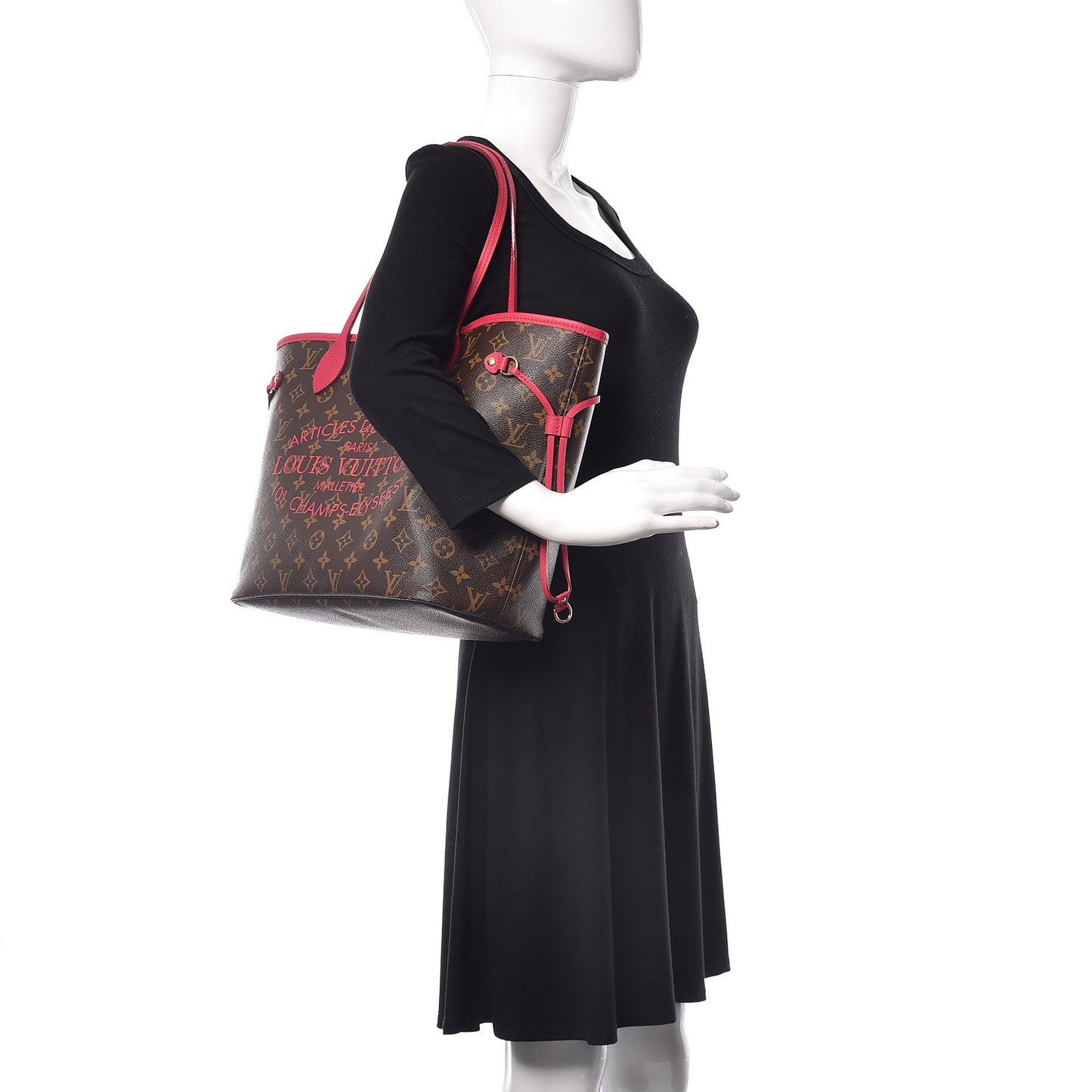 Monogram Articles de Voyage Ikat Neverfull MM Rose Indien