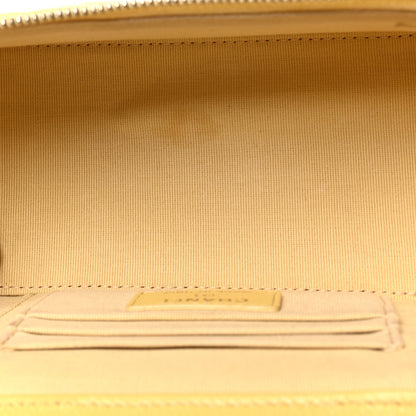 Chanel Caviar Quilted Small Tiny CC Vanity Case With Chain Yellow 4 of 11
