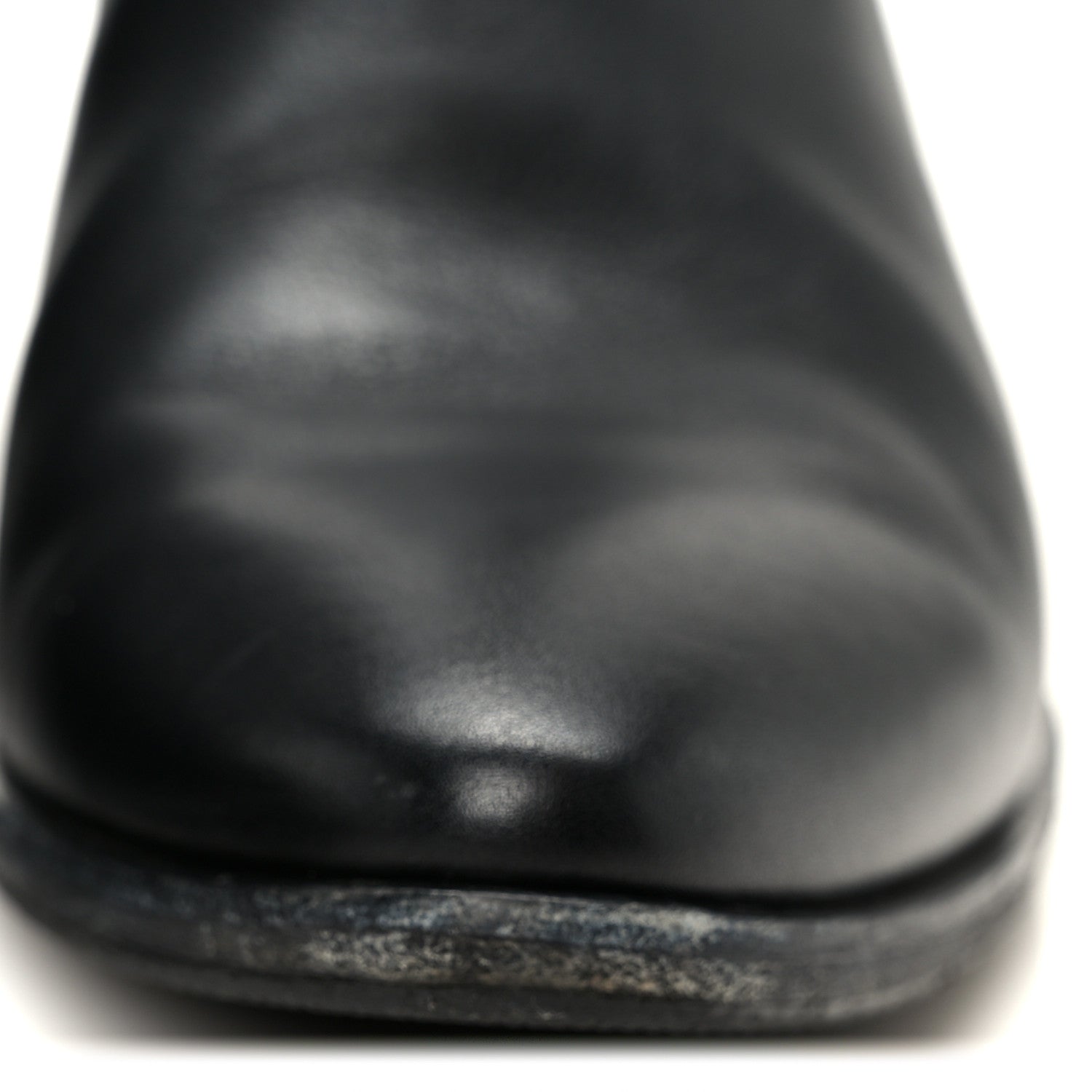 Saint Laurent Calfskin Brit Souple Ankle Boots 38 Black 9 of 9