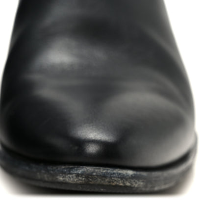 Saint Laurent Calfskin Brit Souple Ankle Boots 38 Black 9 of 9