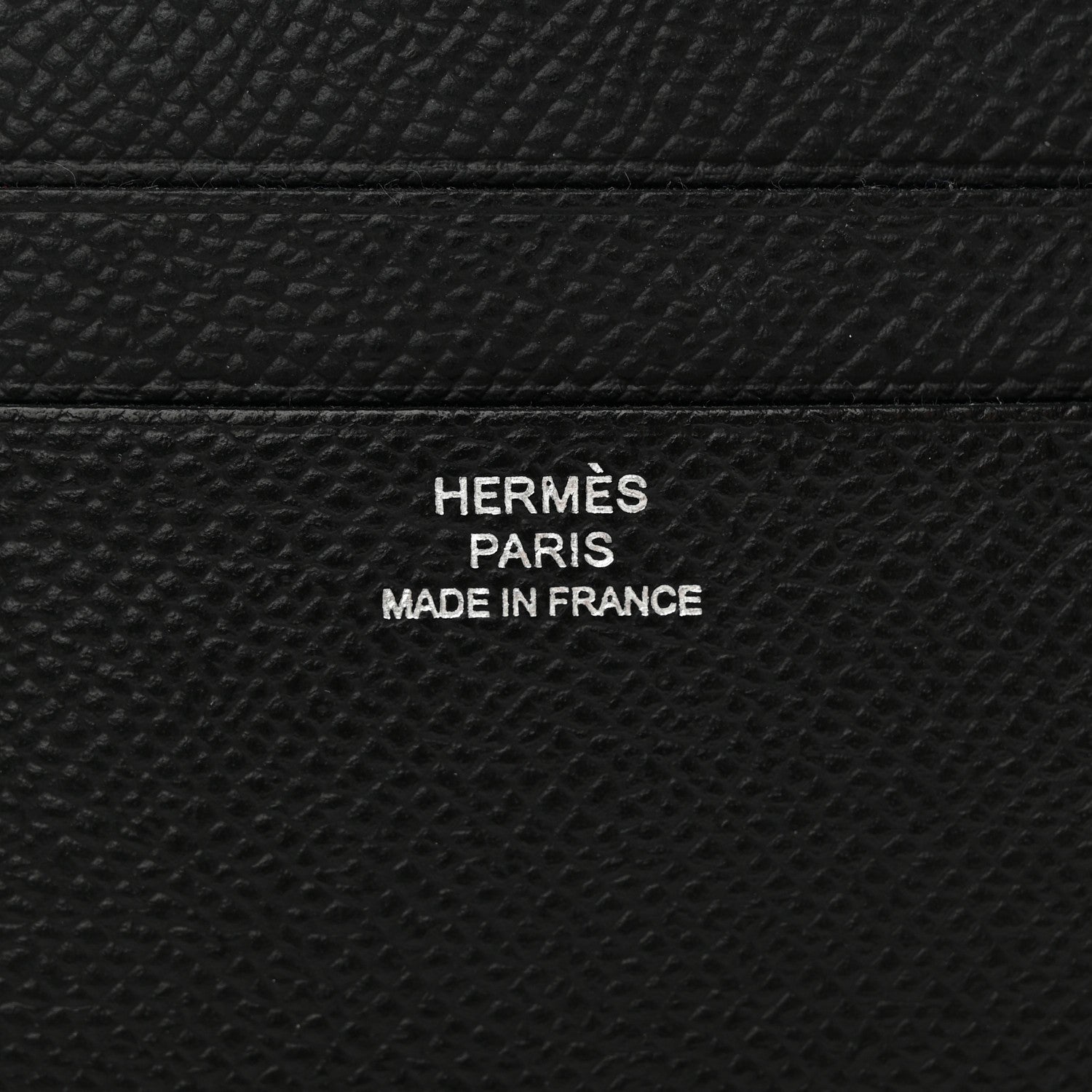 Hermes Epsom Citizen Twill Card Case Black 5 of 7