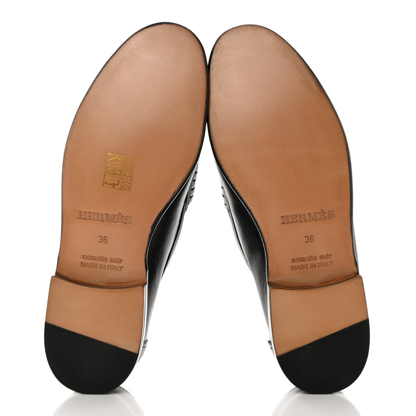 Calfskin Womens Kennedy Loafers 36 Black White