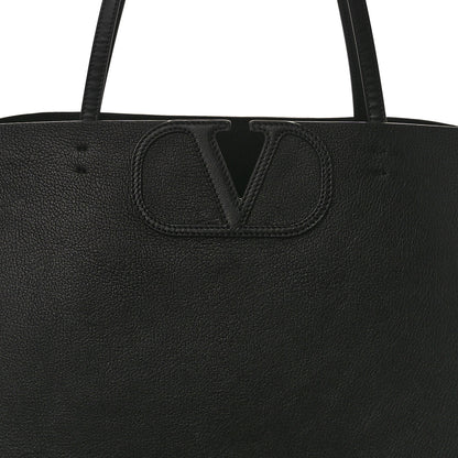 Valentino Garavani Calfskin Large Vlogo Fillme Tote Black 7 of 9