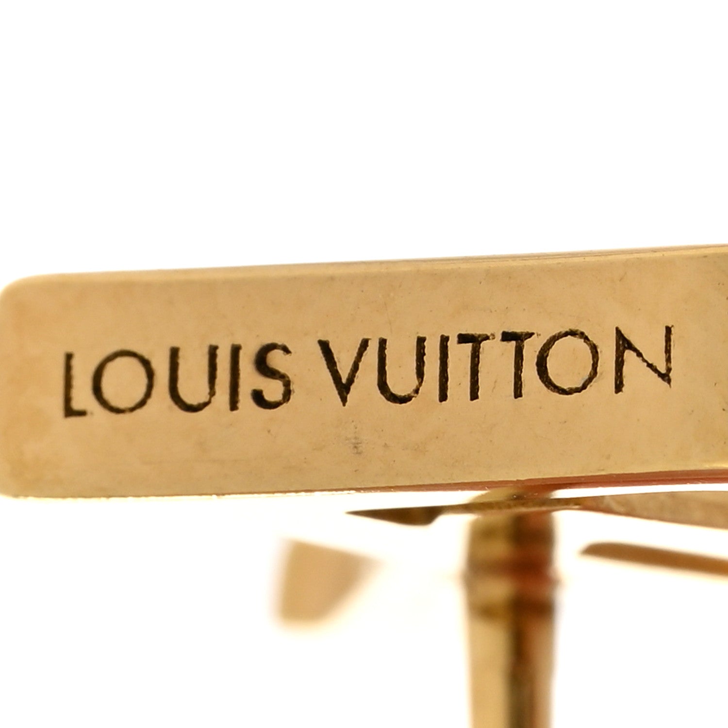 Louis Vuitton Metal LV Iconic Earrings Gold 4 of 6