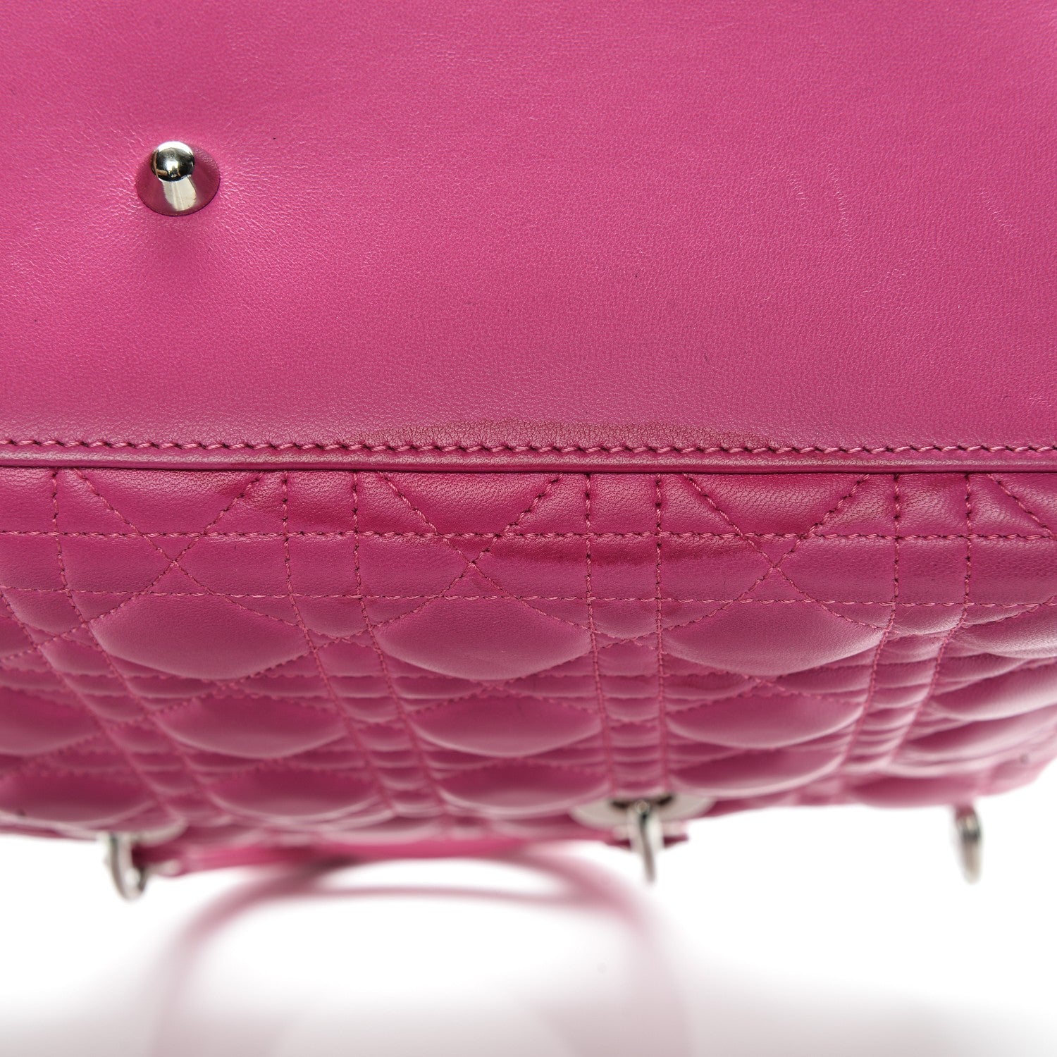 Christian Dior Lambskin Cannage Large Lady Dior Pink 14 of 22