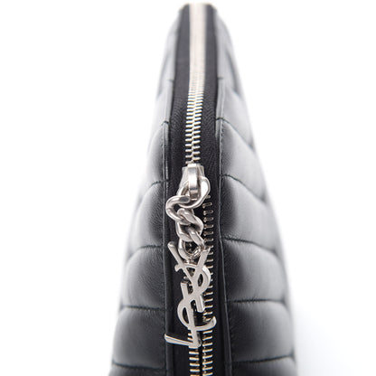 Saint Laurent Lambskin Matelasse Cosmetic Case Black 8 of 9