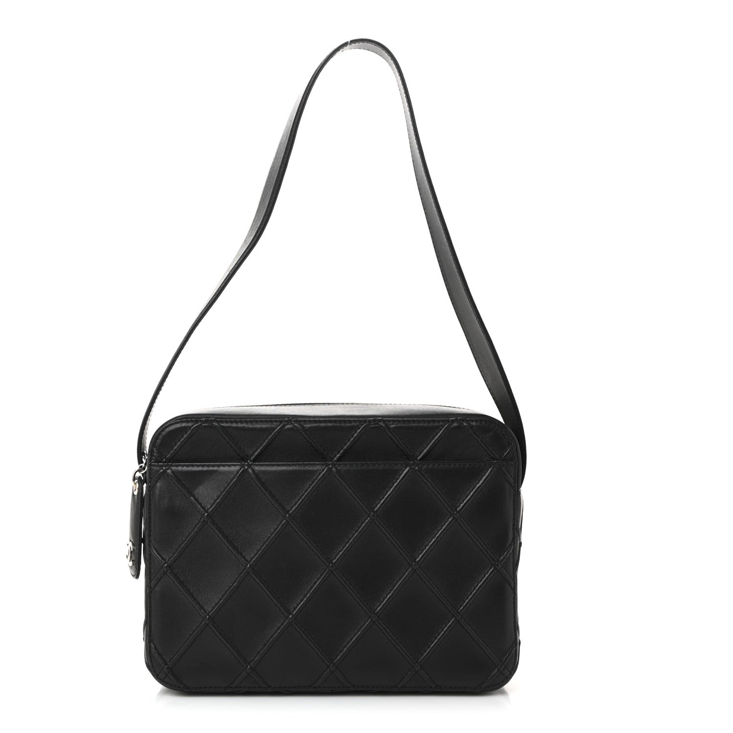 Chanel Lambskin Stitched Camera Case Black 1 of 12