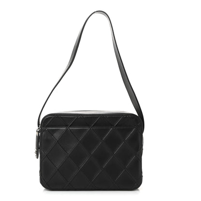 Chanel Lambskin Stitched Camera Case Black 1 of 12