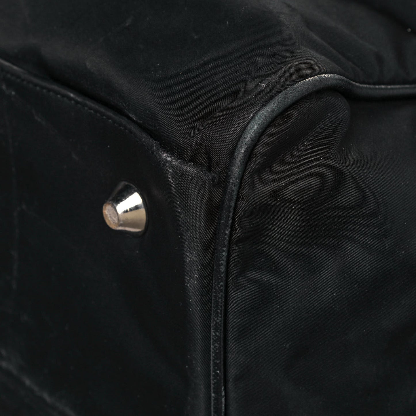 Tessuto Nylon Saffiano Duffle Black