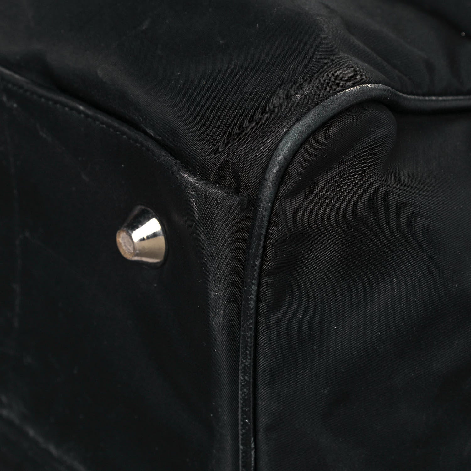 Prada Tessuto Nylon Saffiano Duffle Black 9 of 26