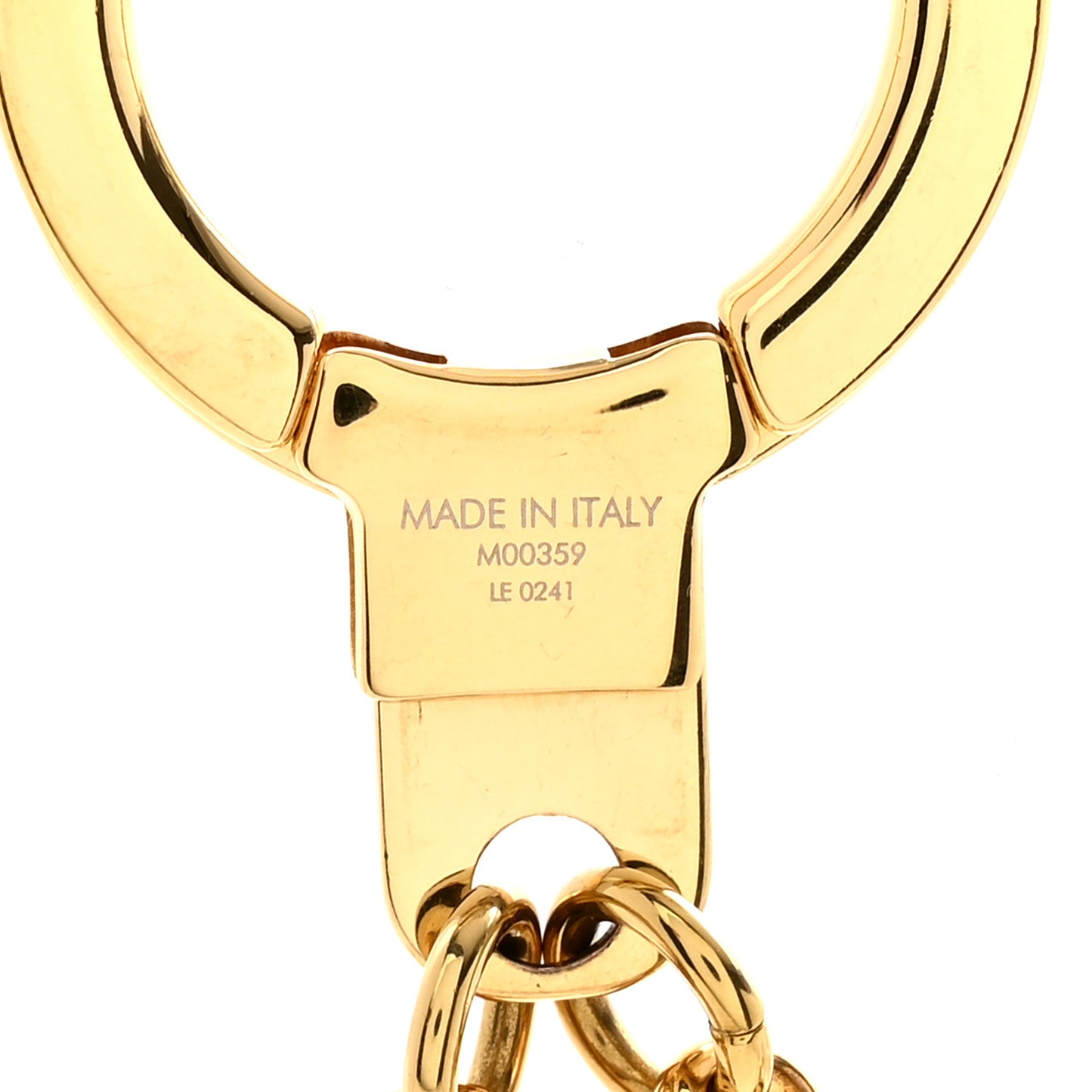 Metal Monogram Gaston & Vivienne Best Friend Bag Charm Key Holder Gold