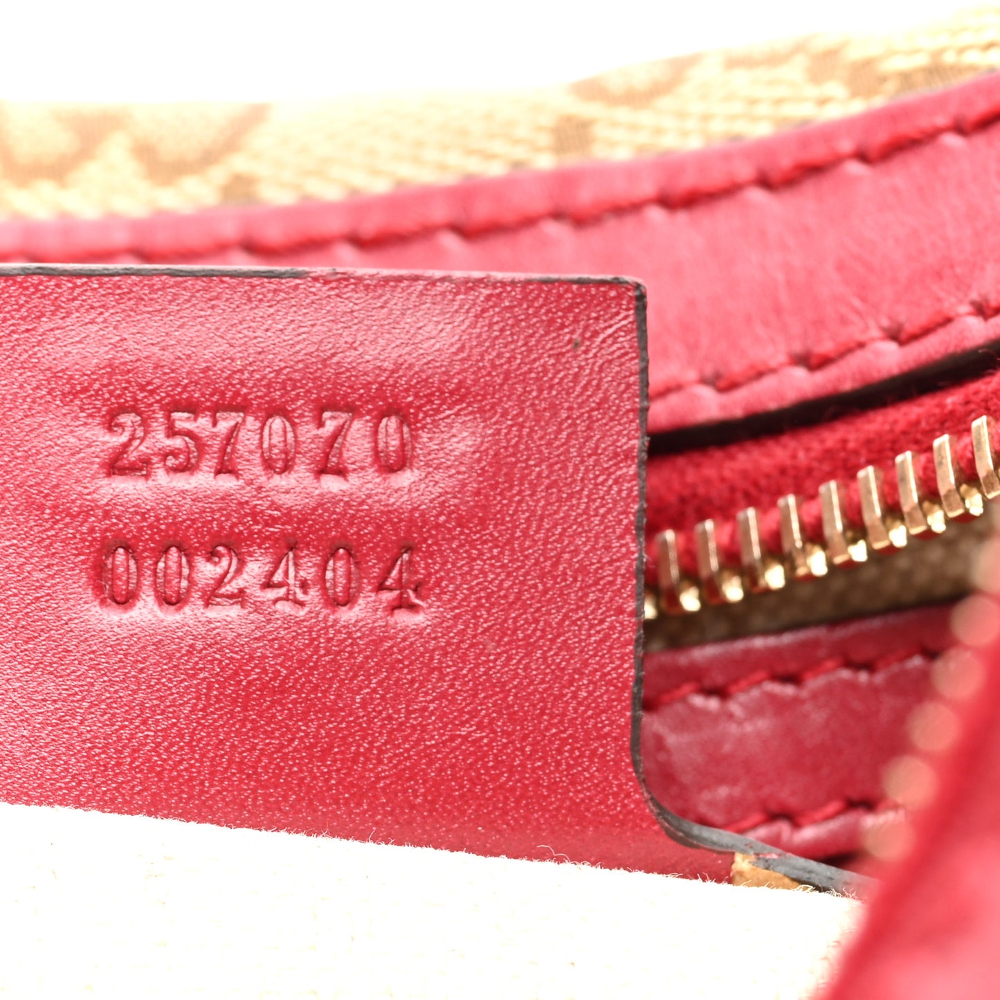 Monogram Medium Lovely Heart Hobo Red