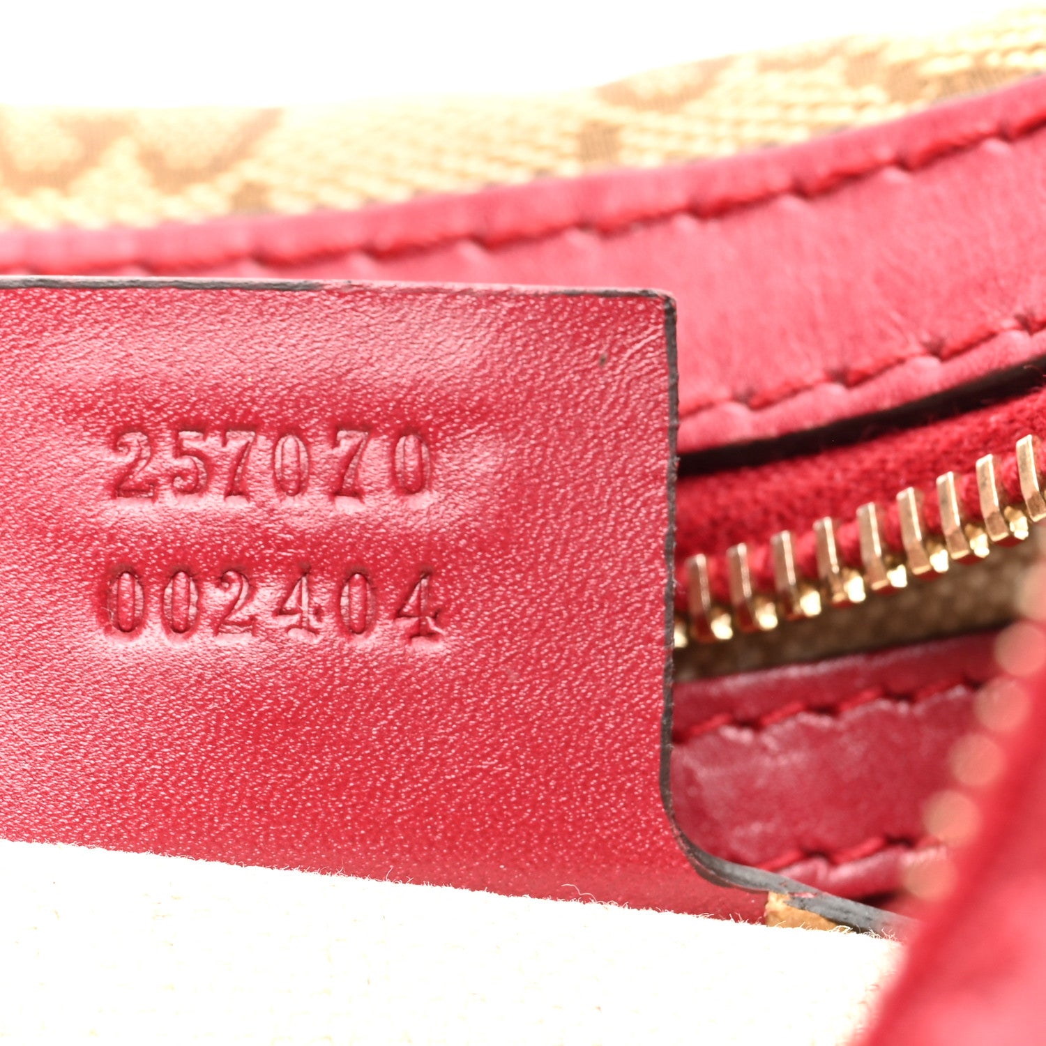 Gucci Monogram Medium Lovely Heart Hobo Red 7 of 12