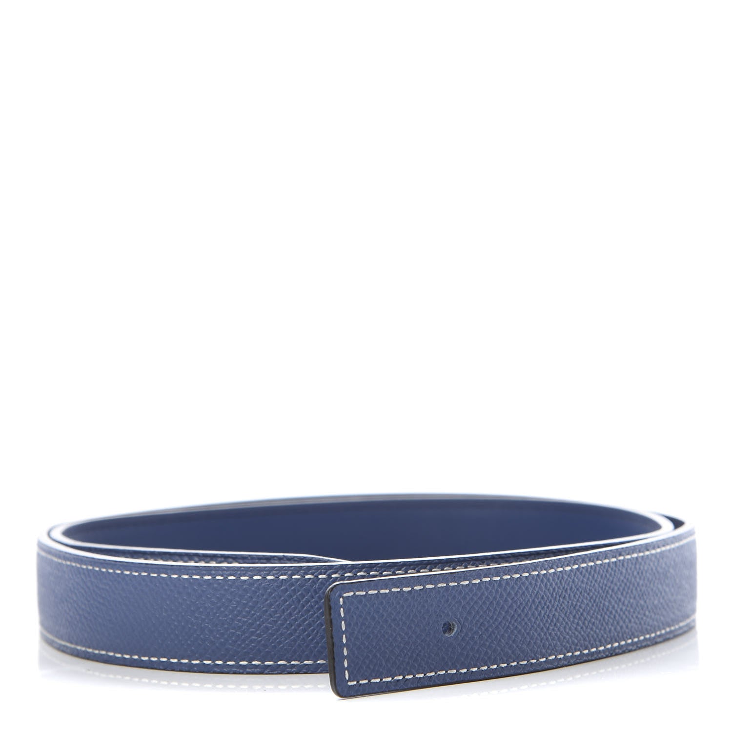 Hermes Epsom Swift 24mm Belt Strap 85 Bleu Agate Bleu Saphir 1 of 6