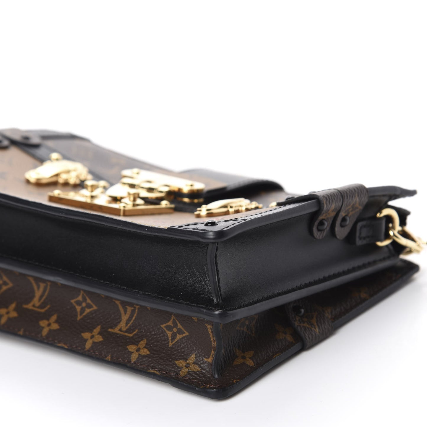 Reverse Monogram Trunk Clutch
