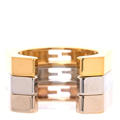 Fendi Metal Trio F Fendi Ring S Gold Silver Rose Gold 3 of 6
