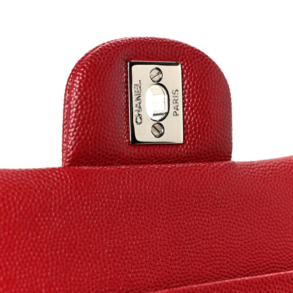Chanel Caviar Quilted Medium Double Flap Red 7 of 12