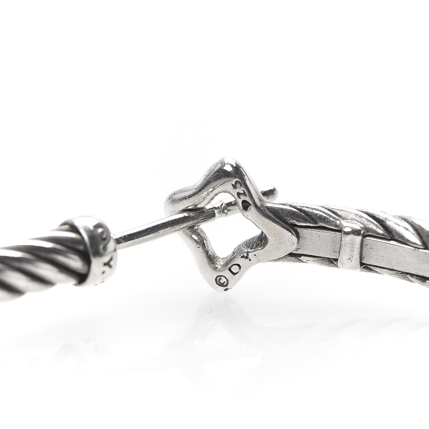 Sterling Silver Large Cable Classics Hoop Earrings