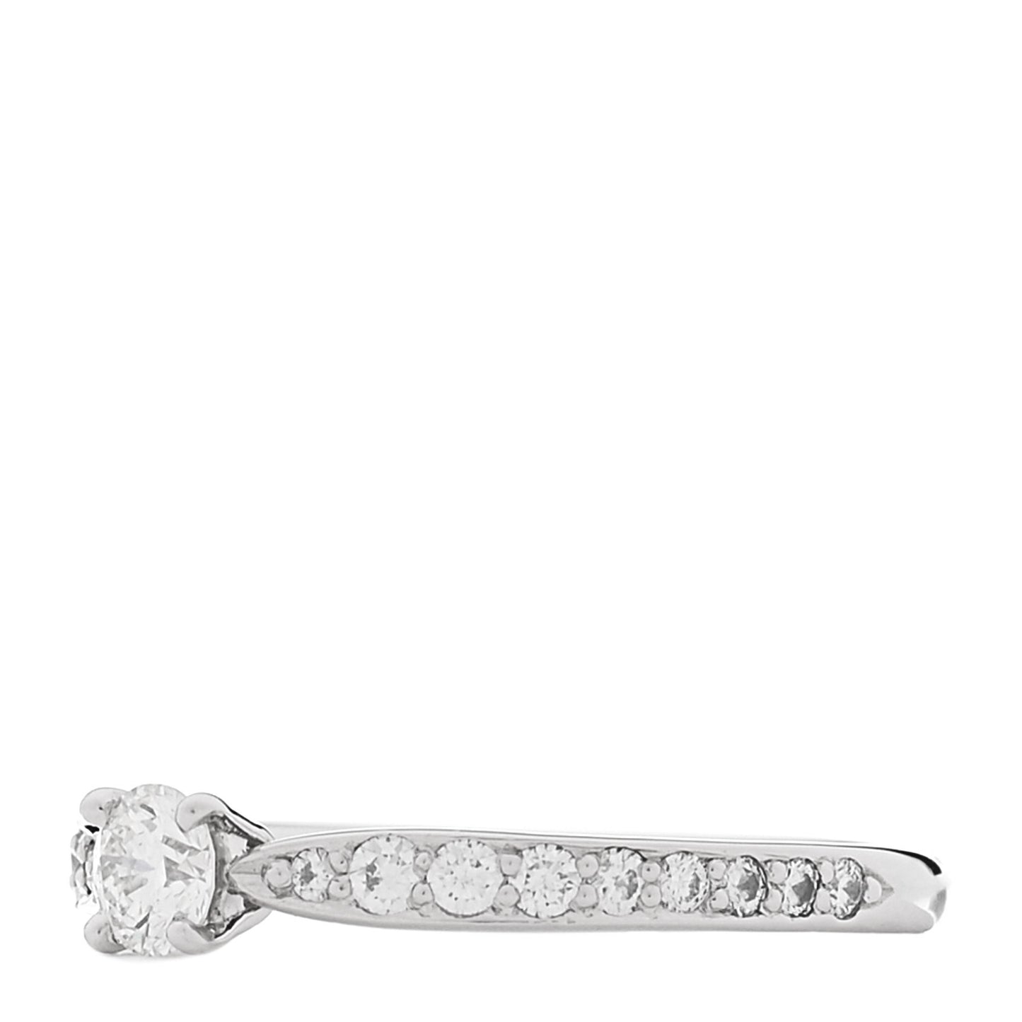Platinum Diamond .20ct Round Brilliant Harmony Engagement Ring 50 5.5