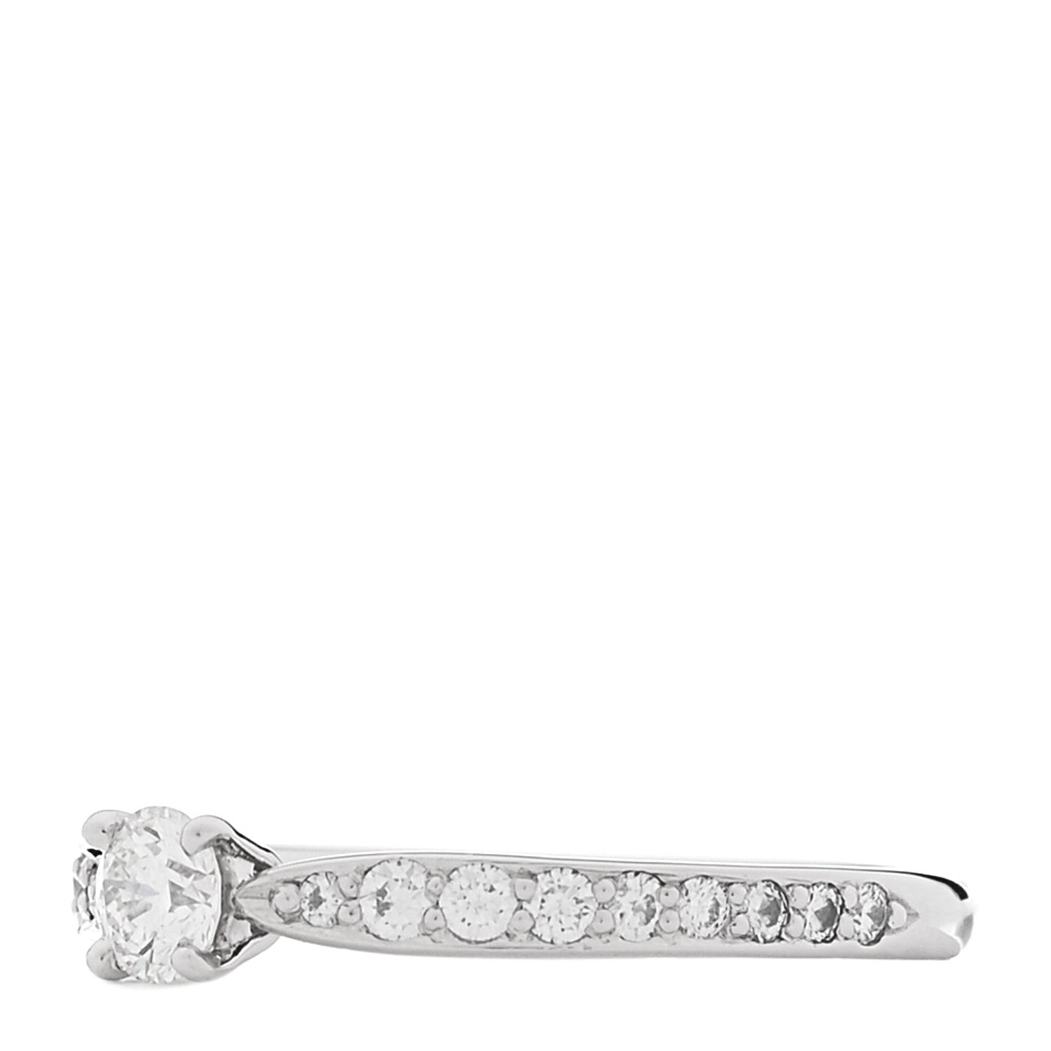 Tiffany Platinum Diamond .20ct Round Brilliant Harmony Engagement Ring 50 5.5 3 of 5