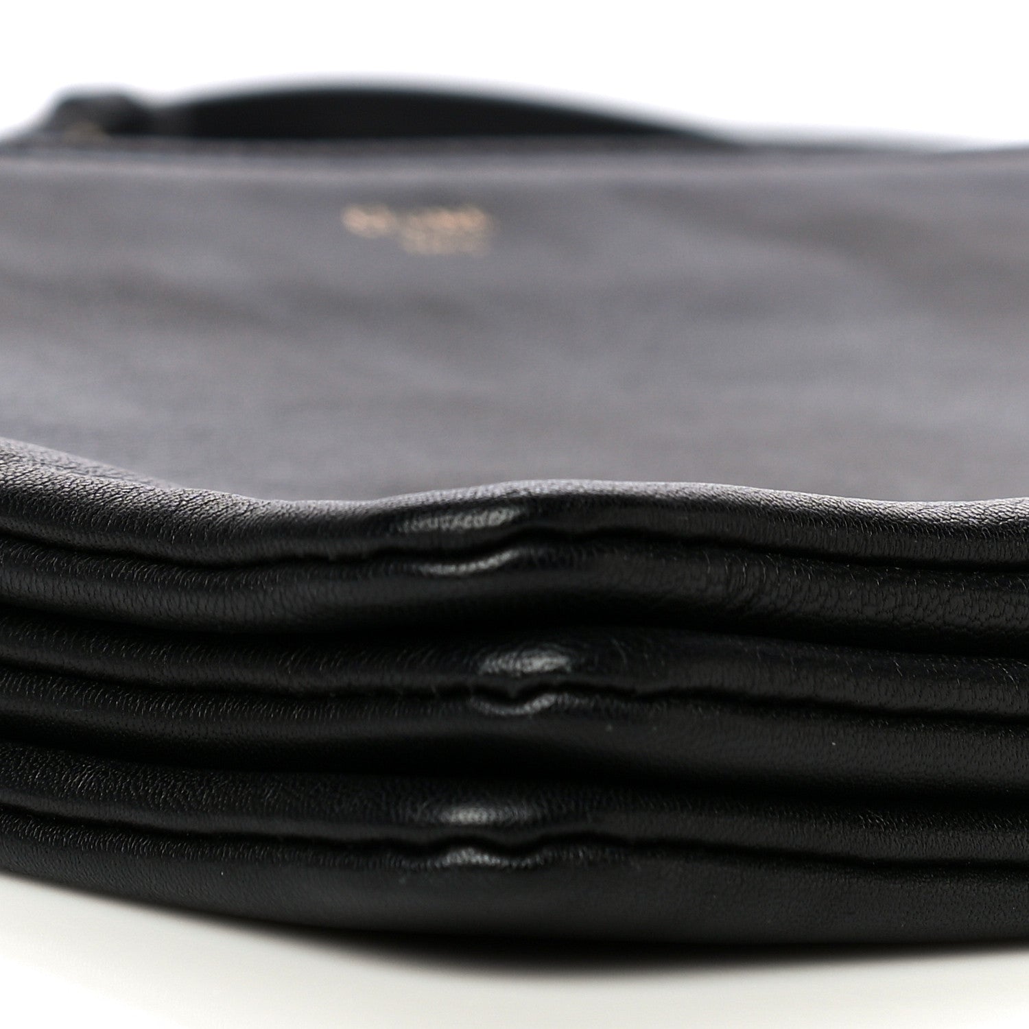 Celine Lambskin Large Trio Crossbody Bag Black 10 of 17