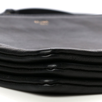 Celine Lambskin Large Trio Crossbody Bag Black 10 of 17