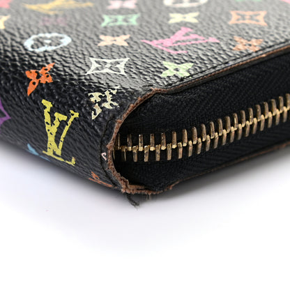 Louis Vuitton Monogram Multicolor Zippy Wallet Black 9 of 10