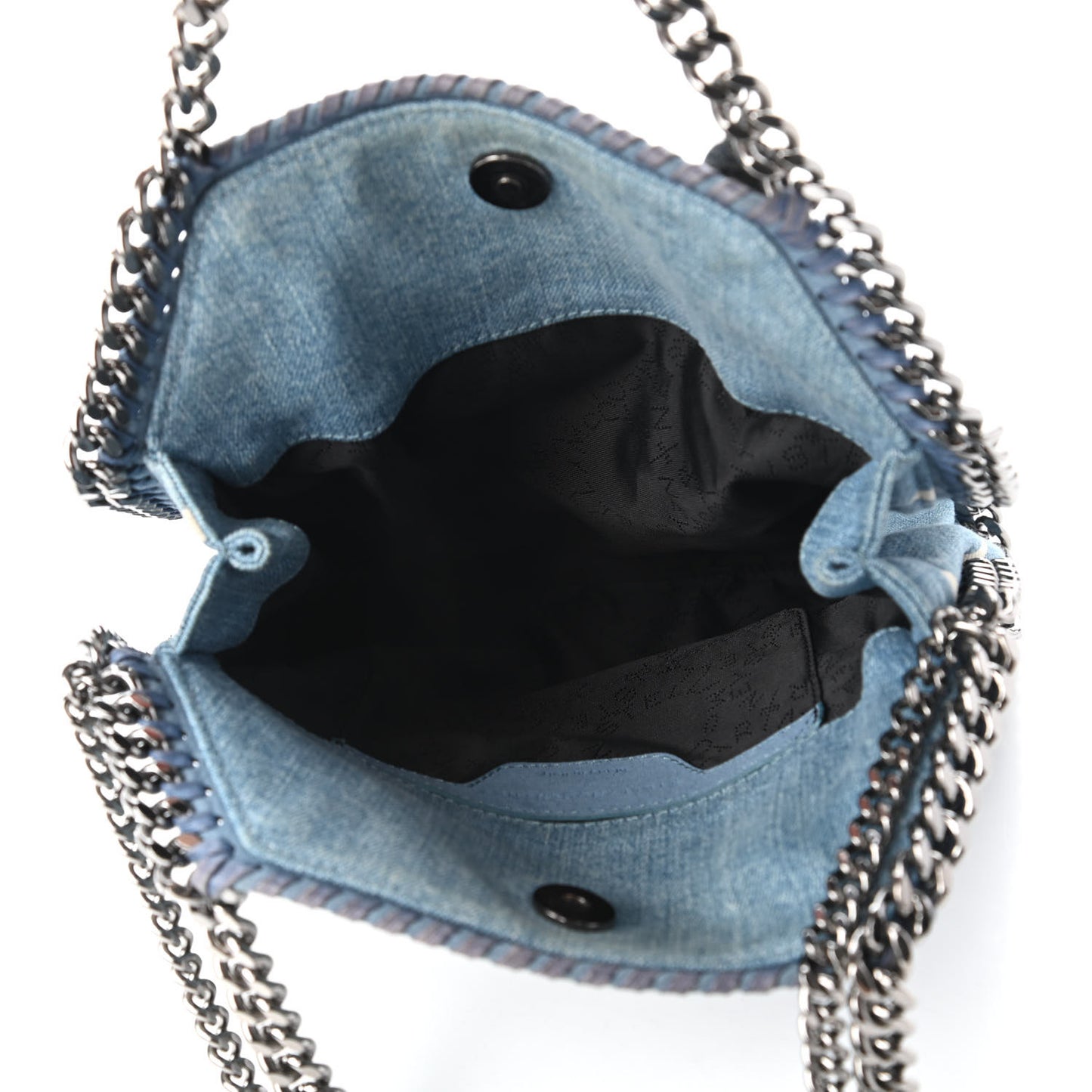 Denim Mini Star Falabella Tote Blue