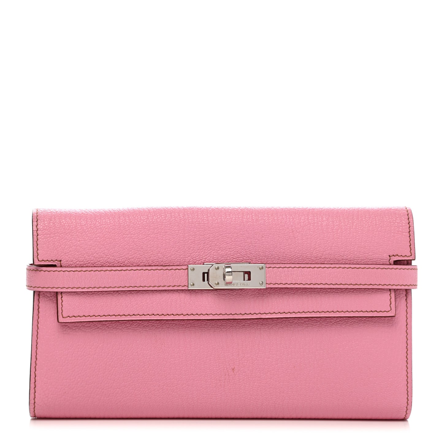 Chevre Mysore Kelly Longue Wallet 5P Pink