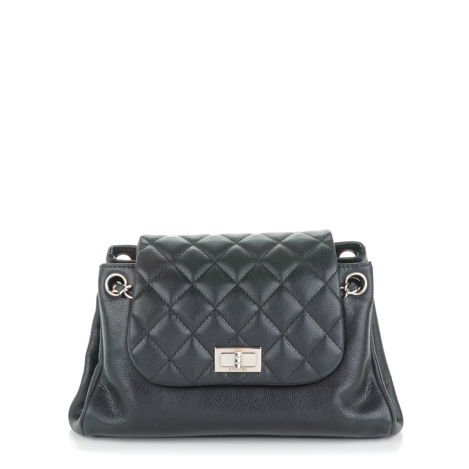 Chanel Caviar Quilted Accordion Mademoiselle Flap Black 1 of 6