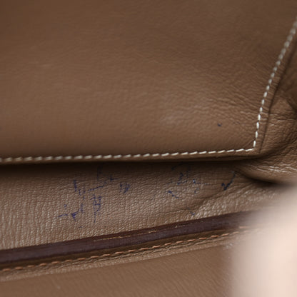 Hermes Taurillon Clemence Birkin 35 Etoupe 11 of 14