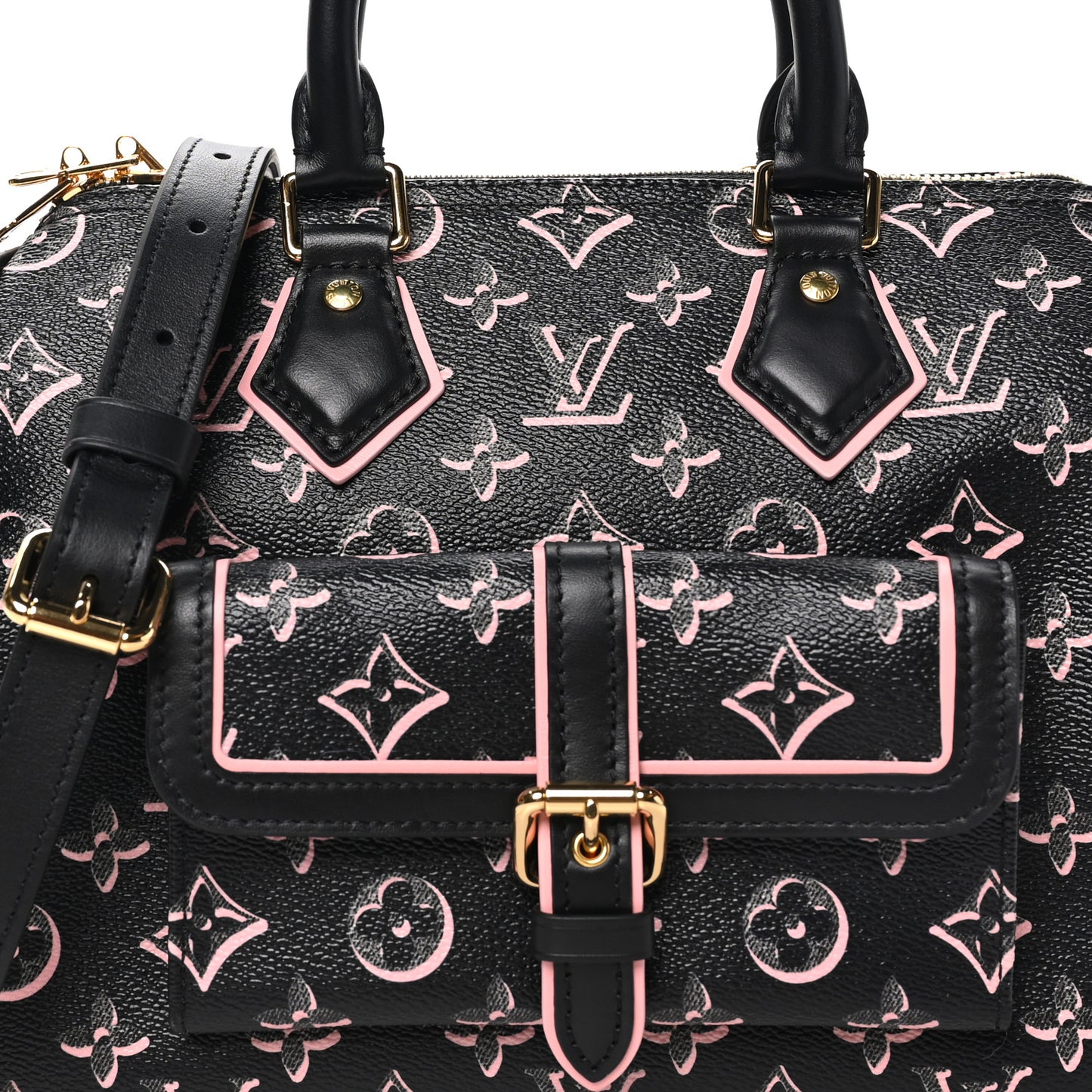 Monogram Fall for You Speedy Bandouliere 25 Black