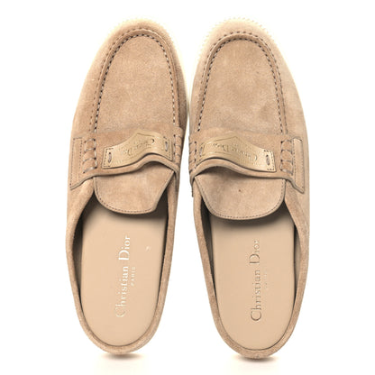 Christian Dior Suede Goatskin Boy Loafer Mule 39 Rope Beige 2 of 8