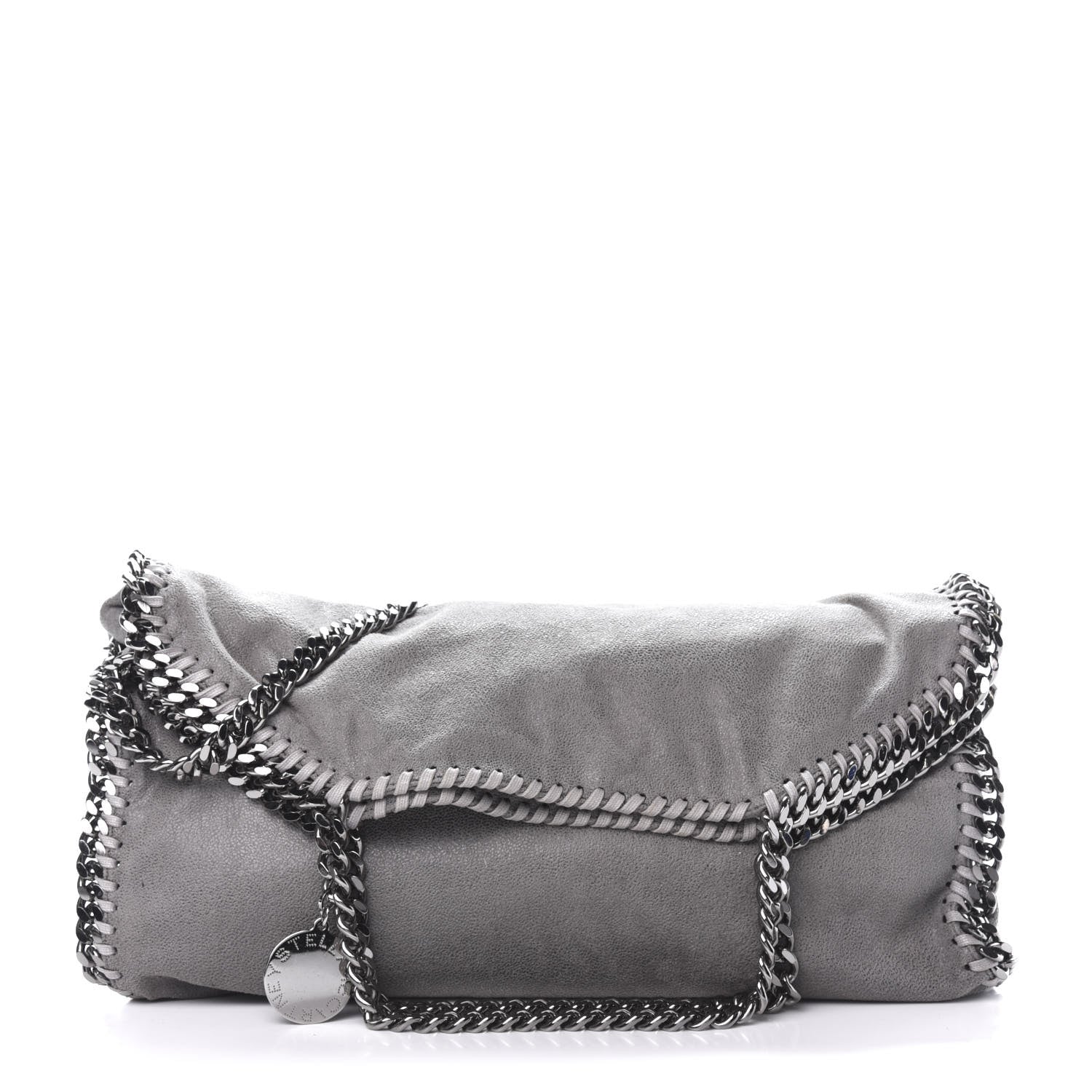 Stella McCartney Shaggy Deer Falabella Fold Over Tote Grey 1 of 10