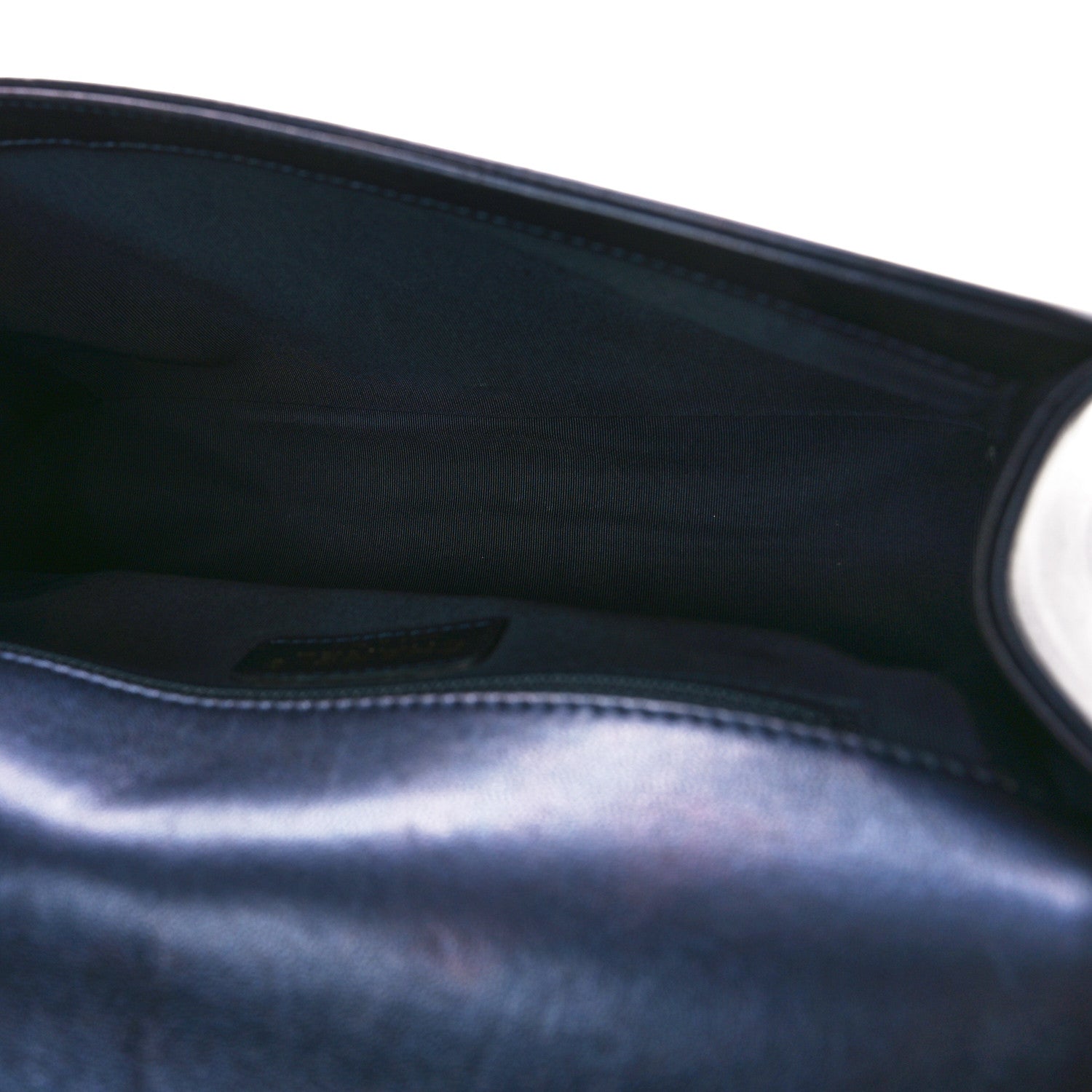 Chanel Lambskin Embossed New Medium Boy Cube Flap Navy 5 of 13