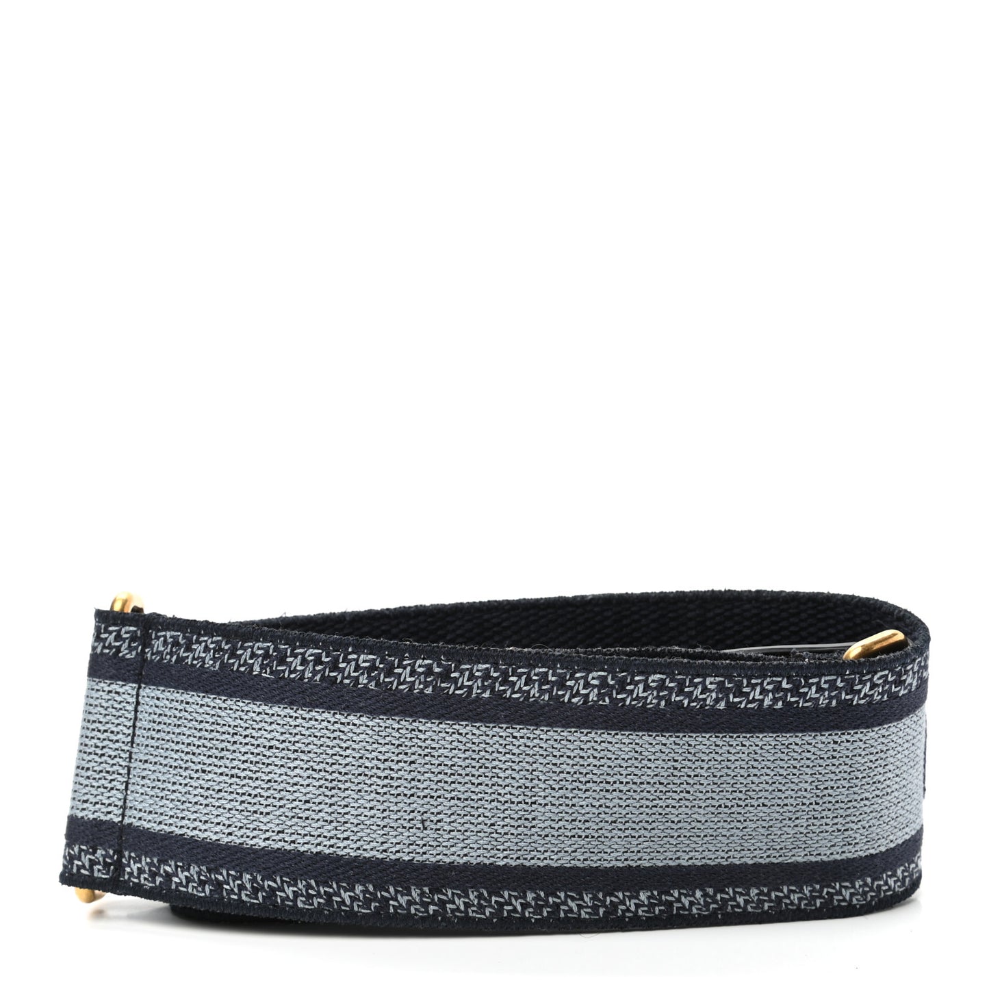 Canvas Embroidered Adjustable Shoulder Strap Blue