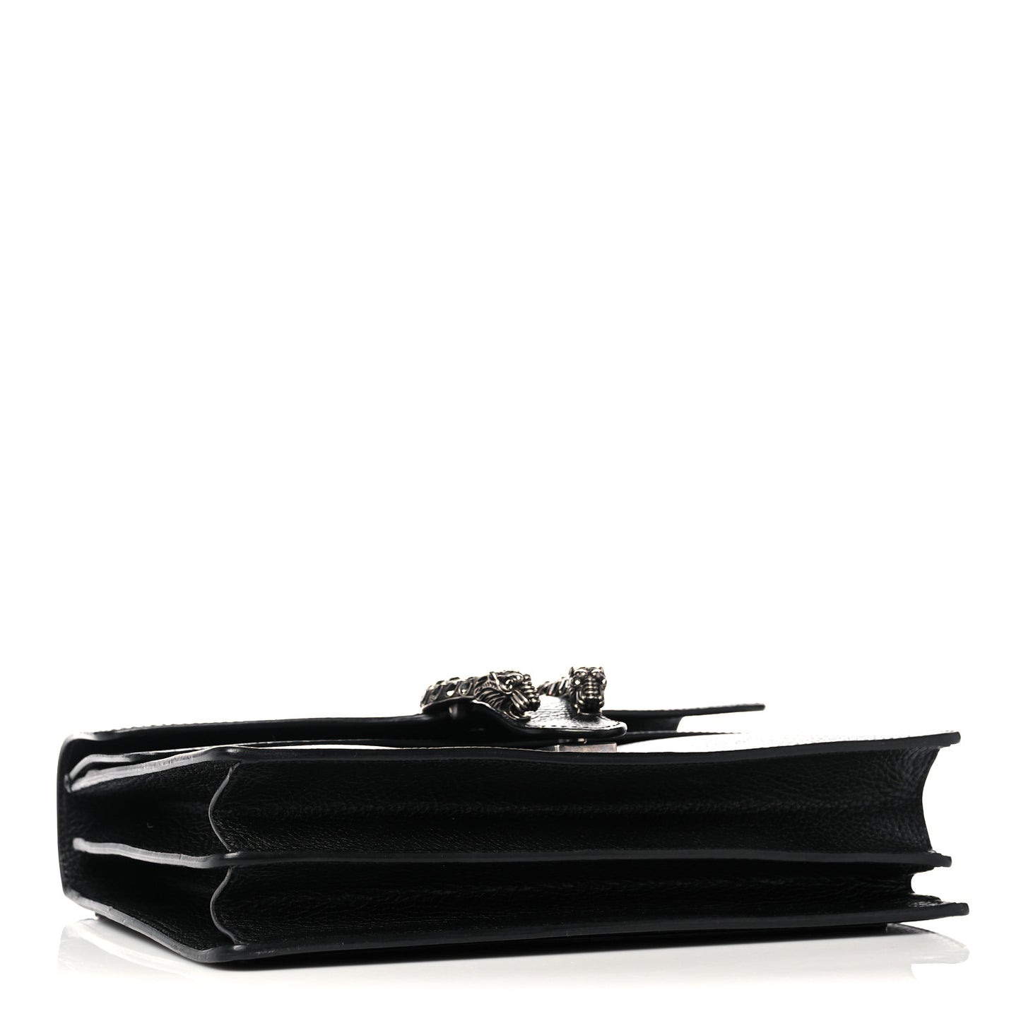 Dollar Calfskin Crystal Medium Dionysus Shoulder Bag Black Black Diamond
