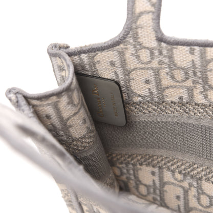 Christian Dior Oblique Mini Book Tote Grey Multicolor 8 of 10