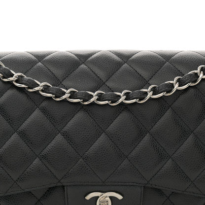 Chanel Caviar Quilted Jumbo Double Flap Black 8 of 16
