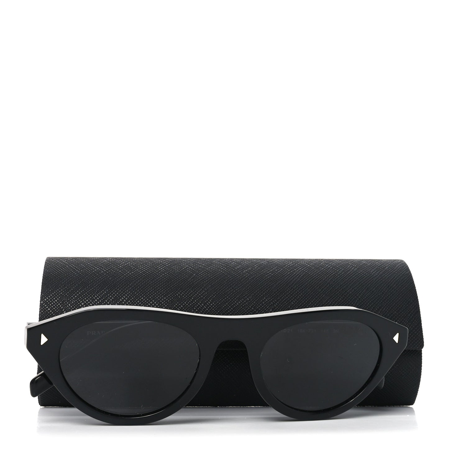 Acetate Iconic Metal Plaque Sunglasses SPR B15 Black