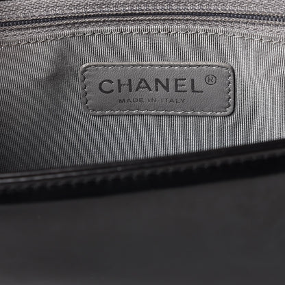 Chanel Glazed Calfskin Large Boy Flap Black 6 of 11